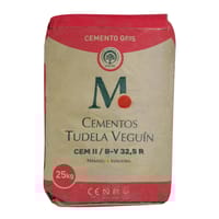 CEMENTO GRIS TUDELA VEGUIN II B-V 32,5R  25 KG - 2