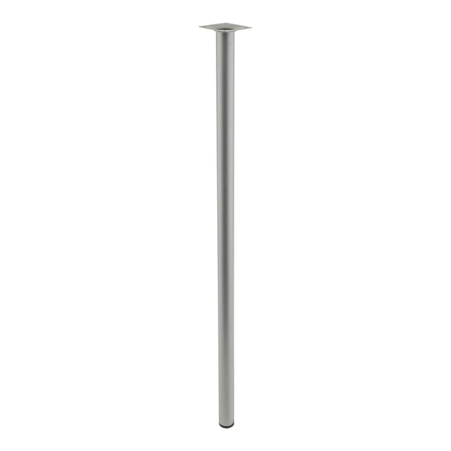 PATA MUEBLE ACERO REDONDA 800MM 30MM GRIS. - 1