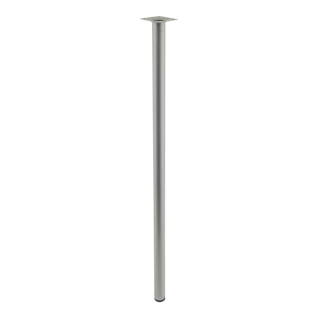 PATA MUEBLE ACERO REDONDA 800MM 30MM GRIS.