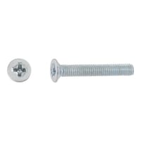 TORNILLOS MÉTRICOS AVELLANADOS PARA METAL CINCADOS 3X20MM. 500UDS - 1