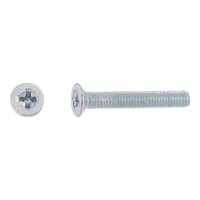 TORNILLOS MÉTRICOS AVELLANADOS PARA METAL CINCADOS 3X20MM. 500UDS - 1