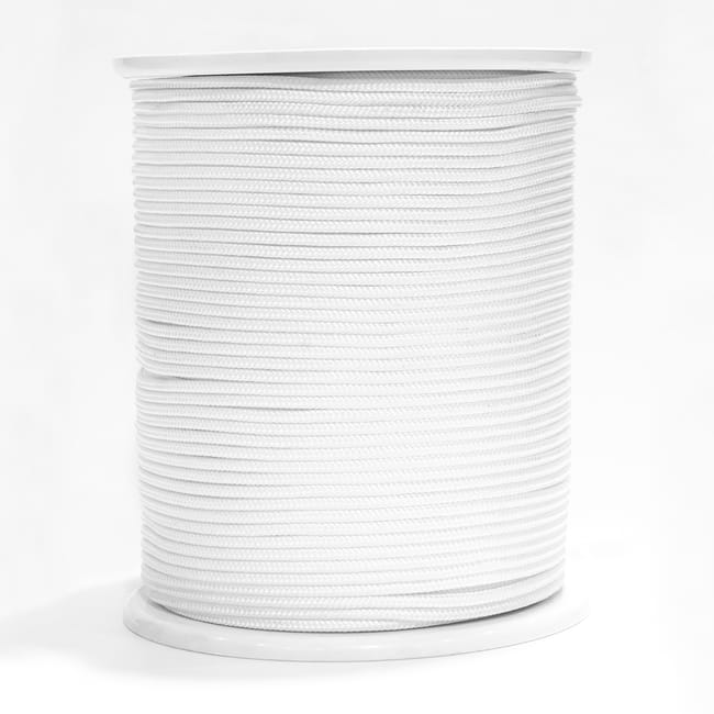 CUERDA POLIAMIDA TRENZADA CON ALMA 6MM. 1M BLANCO  ROMBULL - 1