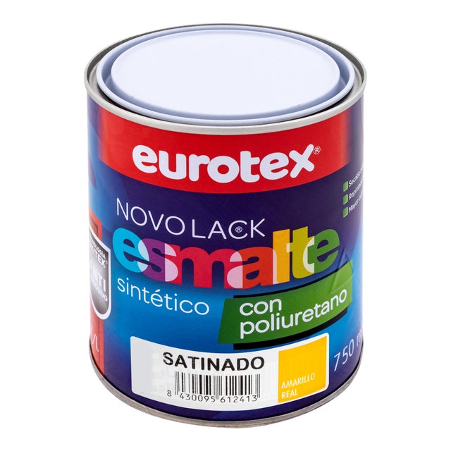 ESMALTE SINTÉTICO SATINADO NOVOLACK 750ML AMARILLO REAL