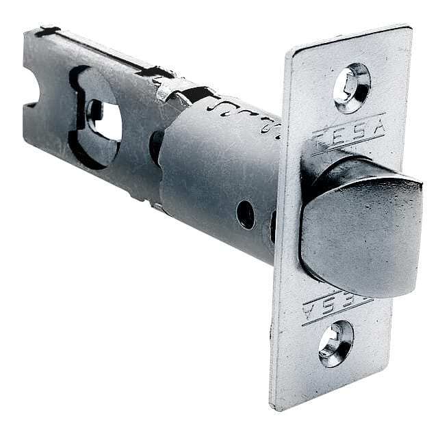 PICAPORTE TUBULAR 60   70  MM. CANTO RECTO CROMO TESA - 1