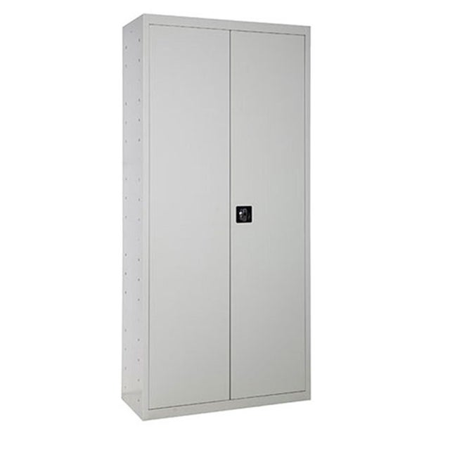 ARMARIO METÁLICO 2 PUERTAS GRIS 180 X 80 X 40 CM