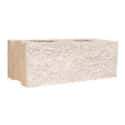 BLOQUE DE HORMIGÓN SPLIT BLANCO 39X19X19 CM - 1