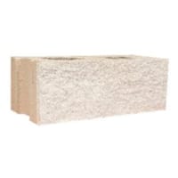 BLOQUE DE HORMIGÓN SPLIT BLANCO 39X19X19 CM - 1