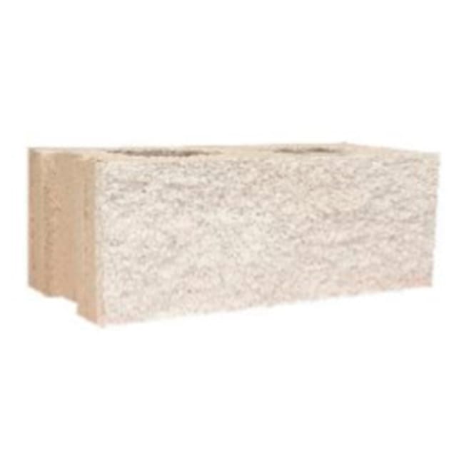 BLOQUE DE HORMIGÓN SPLIT BLANCO 39X19X19 CM - 1