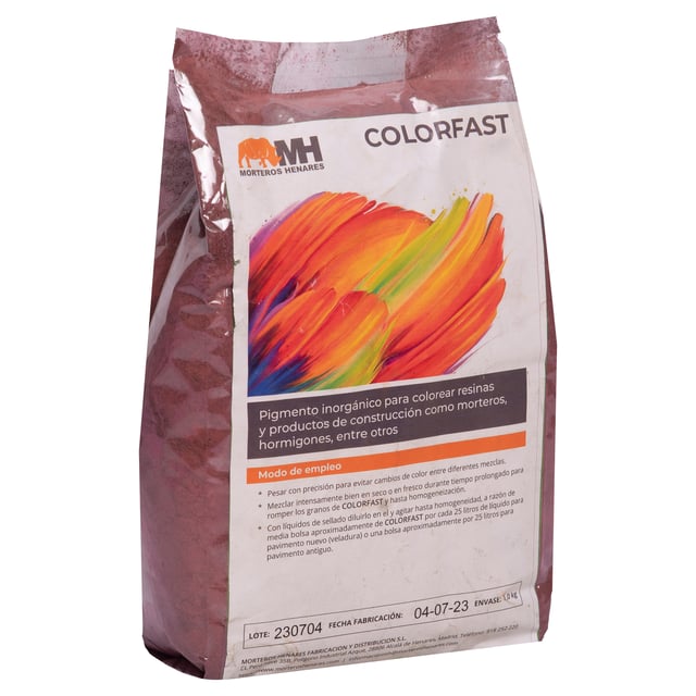 COLORANTE COLOR FAST MORTEROS HENARES ROJO 1KG