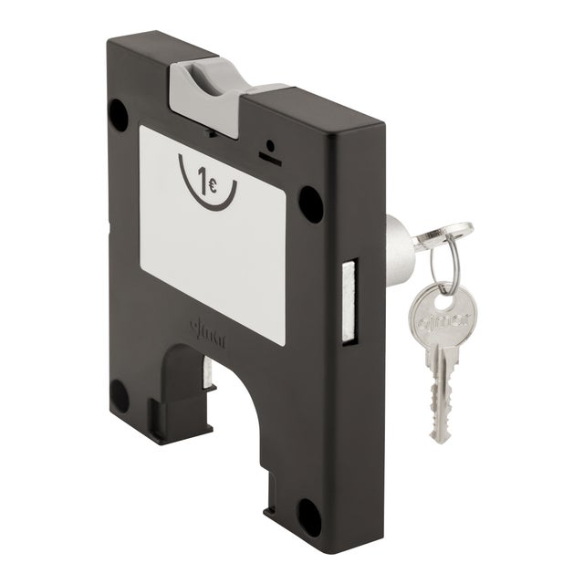 CERRADURA PARA ARMARIO TAQUILLA CON MONEDA DERECHA