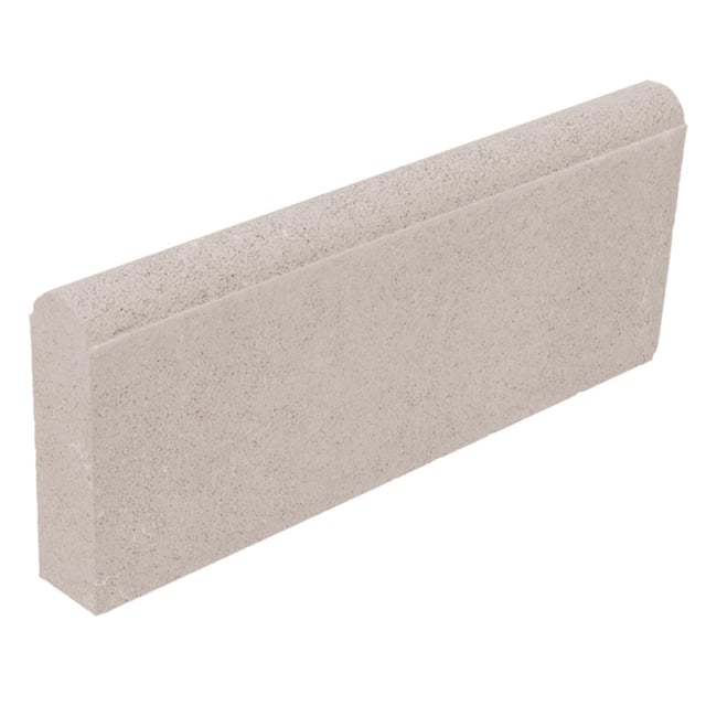 BORDILLO DE HORMIGÓN REDONDO BLANCO 50X20X6CM