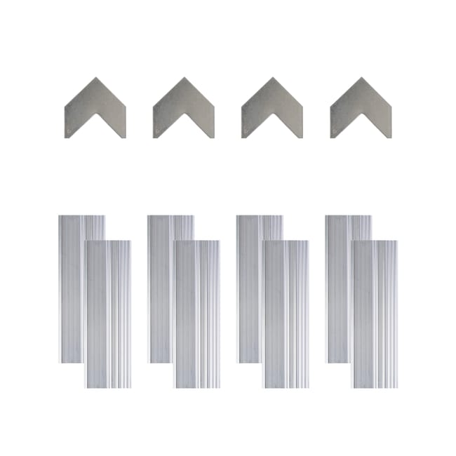 KIT TAPAJUNTAS CON ACCESORIOS PARA VENTANA ALUMINIO CORREDERA 120X120CM - 1