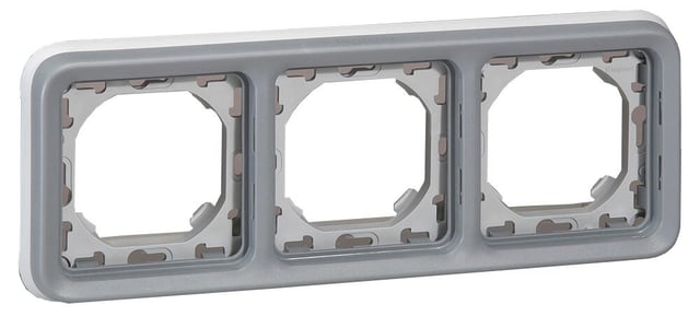 MARCO TRIPLE EMPOTRAR SERIE PLEXO COMPONIBLE IP55
