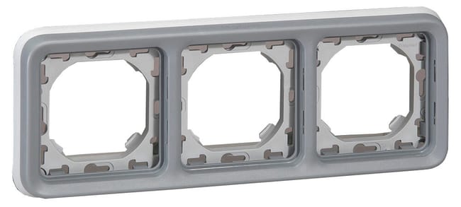 MARCO TRIPLE EMPOTRAR SERIE PLEXO COMPONIBLE IP55 - 1