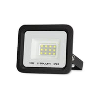 PROYECTOR LED 10W LUZ FRIA IP65 NEGRO SECOM - 1