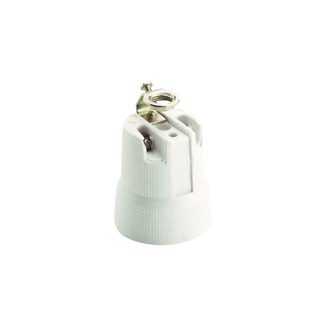 PORTALAMPARAS PORCELANA E27 BLANCO