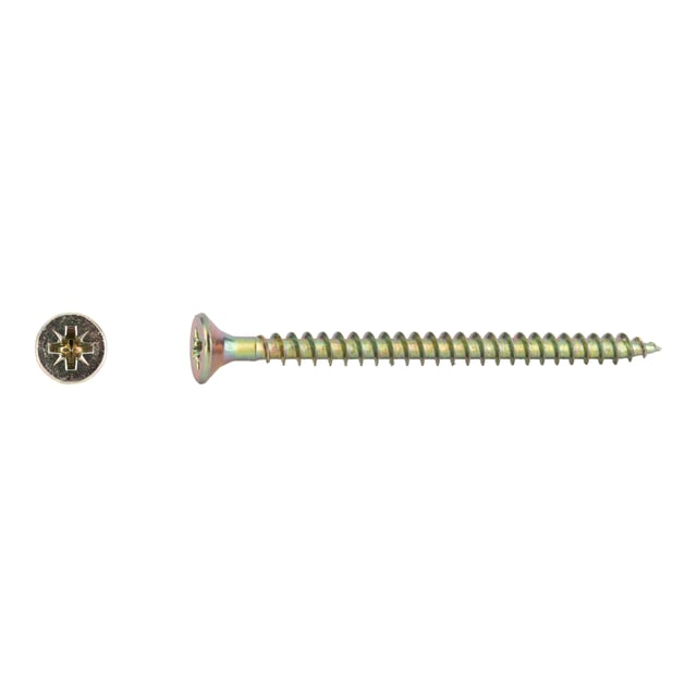 TORNILLOS TIRAFONDO PARA MADERA BICROMATADOS 5X70MM. 100UDS