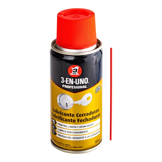 LUBRICANTE DE CERRADURAS SPRAY 100ML 3 EN 1 - 1