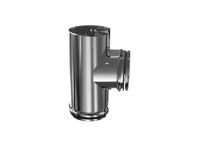 TE INOXIDABLE PARED SIMPLE 125MM