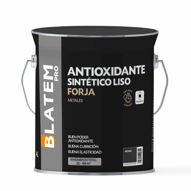 ESMALTE SINTETICO ANTIOXIDANTE FORJA 4L NEGRO - 1