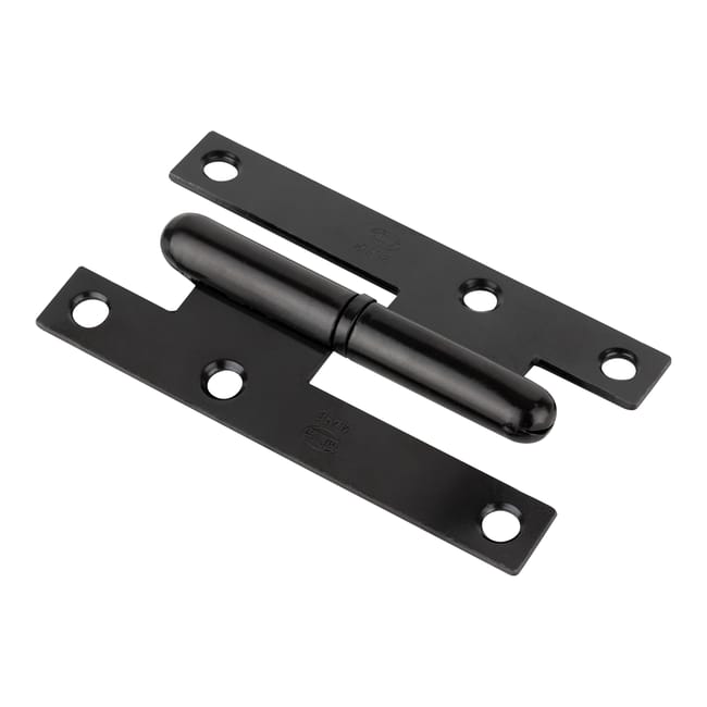BISAGRA PARA PUERTA PERNIO A IZQUIERDA 95X52MM NEGRO - 1
