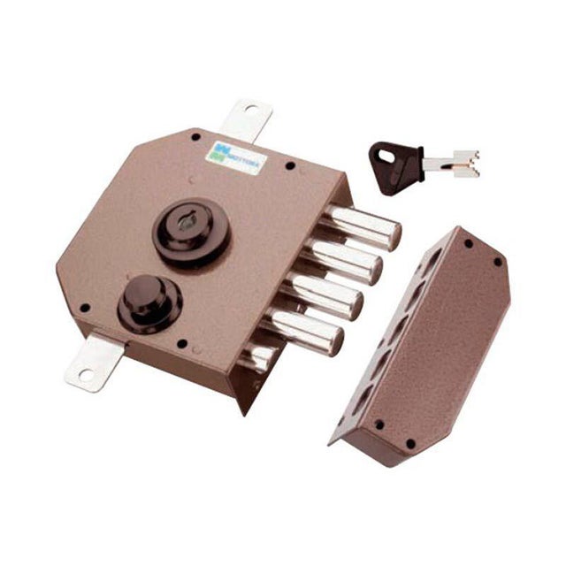 CERRADURA DE SEGURIDAD SOBREPONER 63 MM. 630 CV PINTADA IZQDA MOTTURA