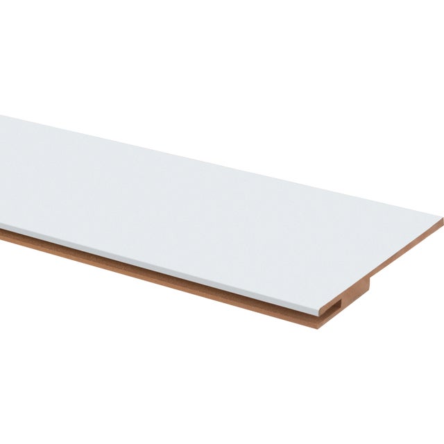 EMBOCADURA EXTENSIBLE 16X1,2 CM. PARA TABIQUE DE 23 CM LACADA BLANCA