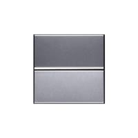 PULSADOR ANCHO SERIE ZENIT PLATA - 1