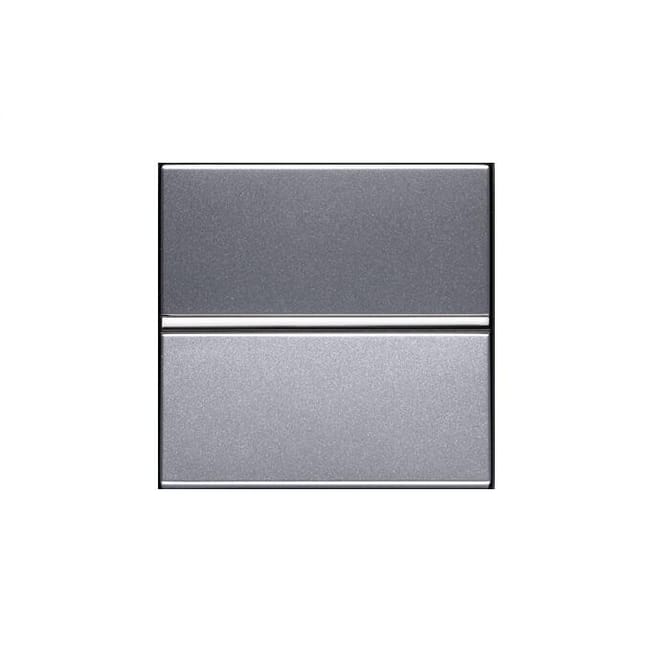 PULSADOR ANCHO SERIE ZENIT PLATA - 1