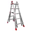 ESCALERA METÁLICA MULTIPOSICIÓN DE ALUMINIO 10+10 PELDAÑOS - 1