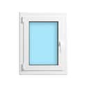 VENTANA ALUMINIO OSCILOBATIENTE BLANCA 60X80CM - 1