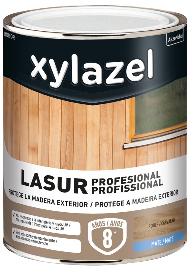 LASUR SINTÉTICO SATINADO XYLAZEL 750ML NOGAL