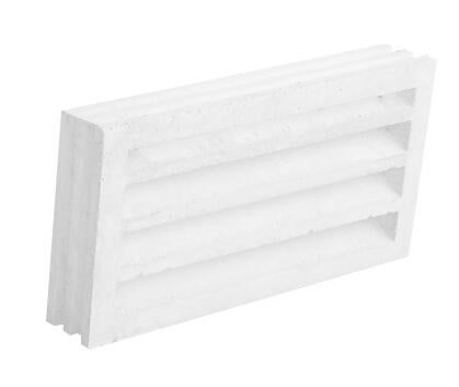 PERSIANA HORMIGON VENTILACION CONTINUA BLANCO 20X40X7 CM