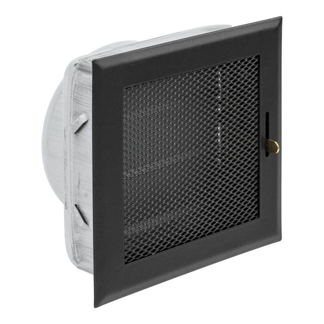 REJILLA REGISTRABLE PARA TUBO DE 120MM 15X15CM GRIS - 1