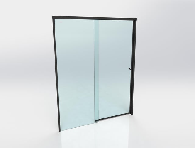 MAMPARA DE DUCHA FRONTAL DUSCHOLUX D0 PRO 120CM NEGRA