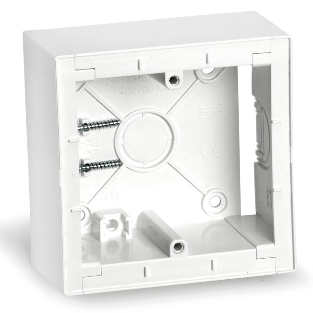 ZOCALO SIMPLE DE SUPERFICIE SERIE VIVA BLANCO