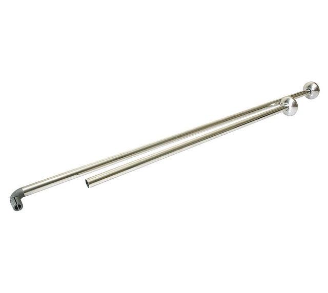 BARRA DE CORTINA ANGULAR  EXTENSIBLE 70X100-150 CM