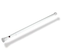 BARRA TELESCOPICA PARA CORTINA DE DUCHA 125-220CM BLANCA - 1