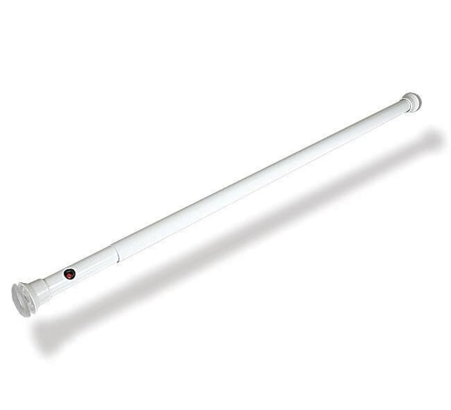 BARRA TELESCOPICA PARA CORTINA DE DUCHA 125-220CM BLANCA