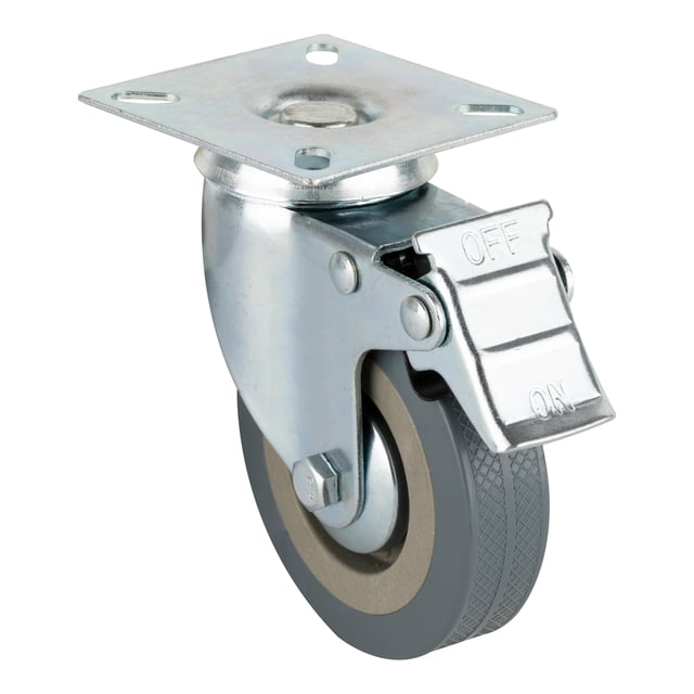 RUEDA 75MM GOMA. HASTA 50KG. LLANTA METAL