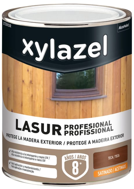 LASUR SINTÉTICCO SATINADO XYLAZEL 750ML TECA - 1