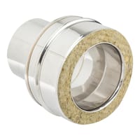 ADAPTADOR INOXIDABLE PARED DOBLE 80MM - 1