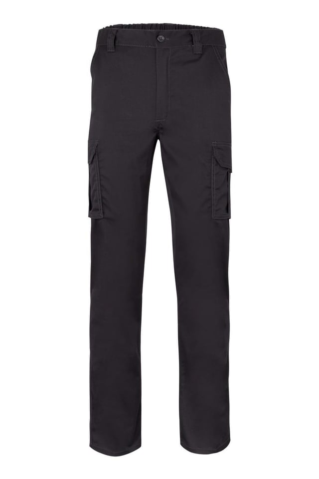 PANTALON DE TRABAJO MULTIBOLSILLOS ELÁSTICO NEGRO TALLA 60 VELILLA 103002S