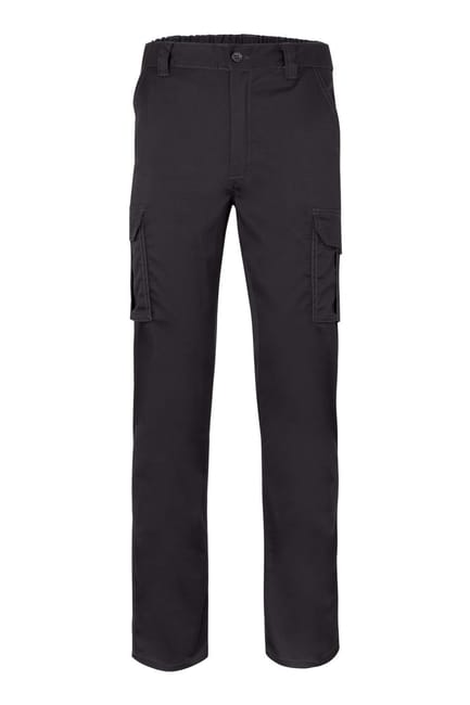 PANTALON DE TRABAJO MULTIBOLSILLOS ELÁSTICO NEGRO TALLA 54 VELILLA 103002S - 1