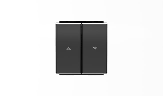 TECLA INTERRUP PERSIANAS SERIE SKY NEGRO - 1