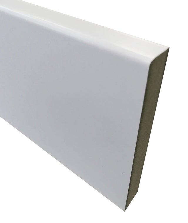 PACK 5 RODAPIES DM LACADO BLANCO DIRECTO 2250 X 70 X 12 MM