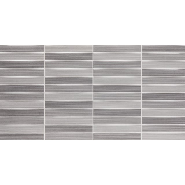 AZULEJO PASTA BLANCA 25X50 CM. CHAMAREL DECOR GRIS