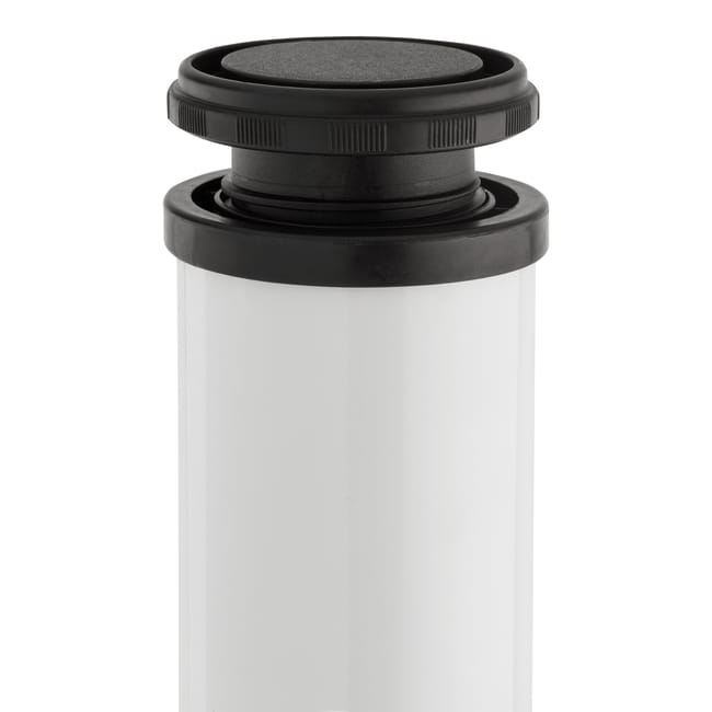 PATA MUEBLE ACERO REDONDA 870MM 60MM GRIS. 4UDS - 1