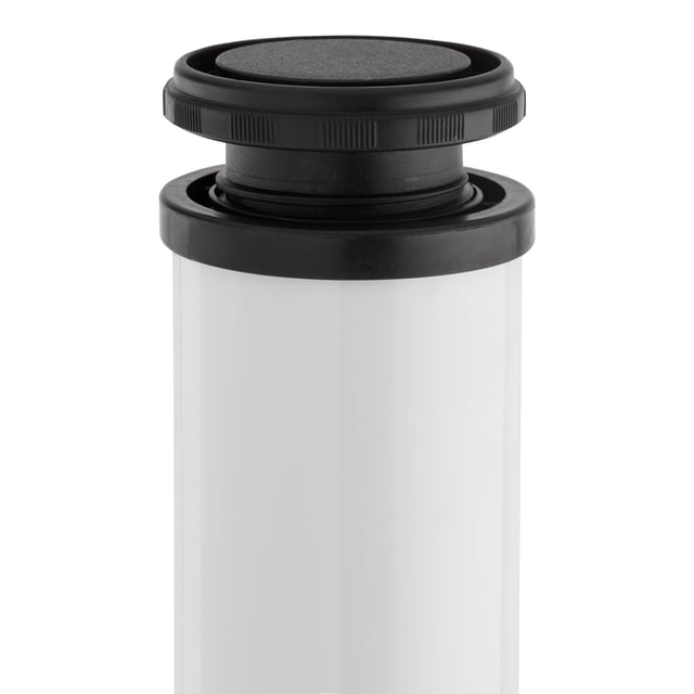 PATA MUEBLE ACERO REDONDA 710MM 60MM BLANCA. 4UDS