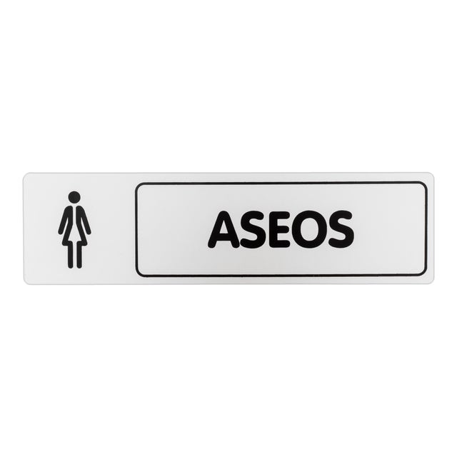 SEÑAL PLACA ASEO FEMENINO 1UD